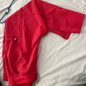 Figs Red Skinny Pants for a Sleek Look